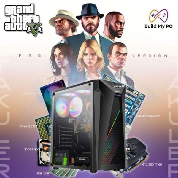 GTA V Gaming PC Pro Version Takuler U3 Gaming Casing Build My PC Kadawatha Sri Lanka