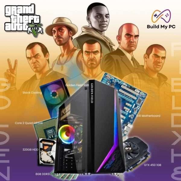 GTA V Gaming PC Standard Edition Golden Field XH8 Gaming Casing Build My PC Kadawatha Sri Lanka