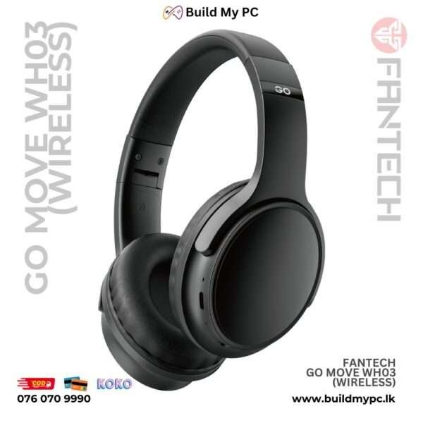 Fantech GO Move WH03 - Wireless Gaming Heaset Build My PC Sri Lanka