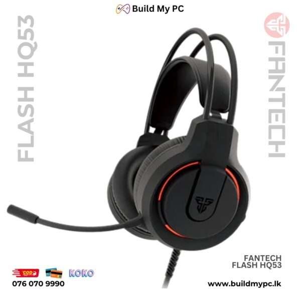 Fantech Flash Red HQ53 Headset Build My PC Sri Lanka