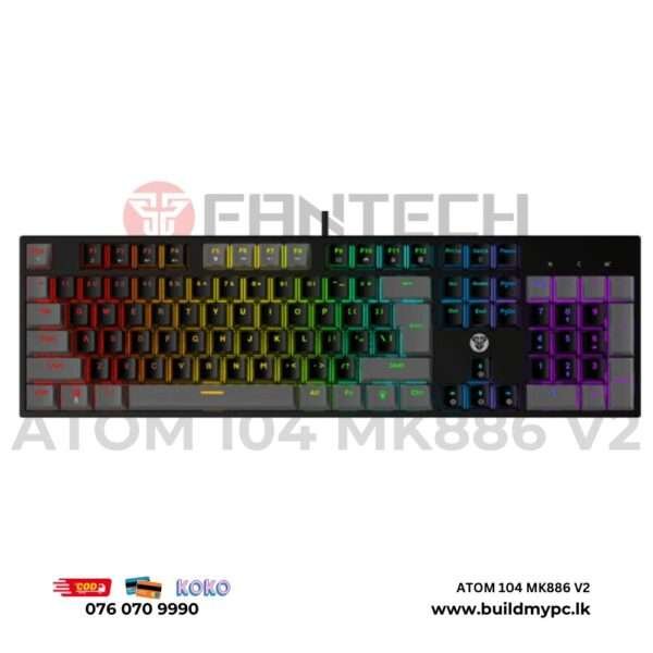 Fantech Atom 104 MK886 V2 Gaming Keyboard Build My PC Sri Lanka